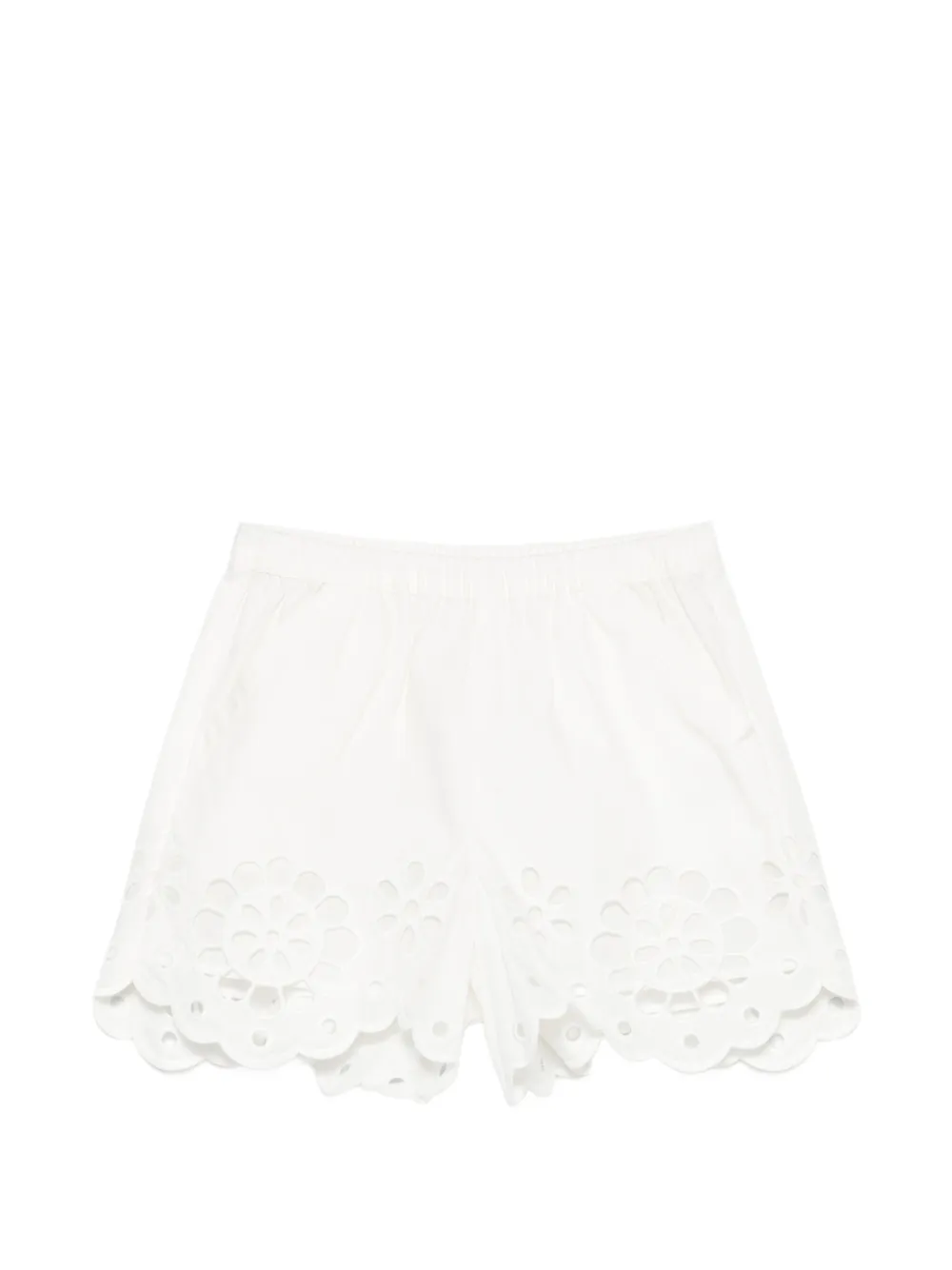 ZIMMERMANN Kids Awaken broderie-anglaise scalloped shorts - Bianco
