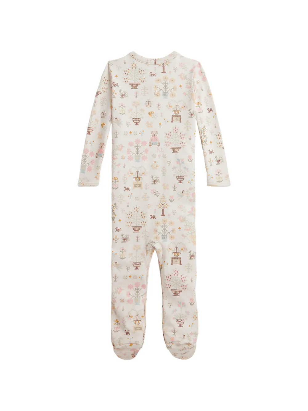 POLO RALPH LAUREN KIDS Pyjama met bloemenprint Beige