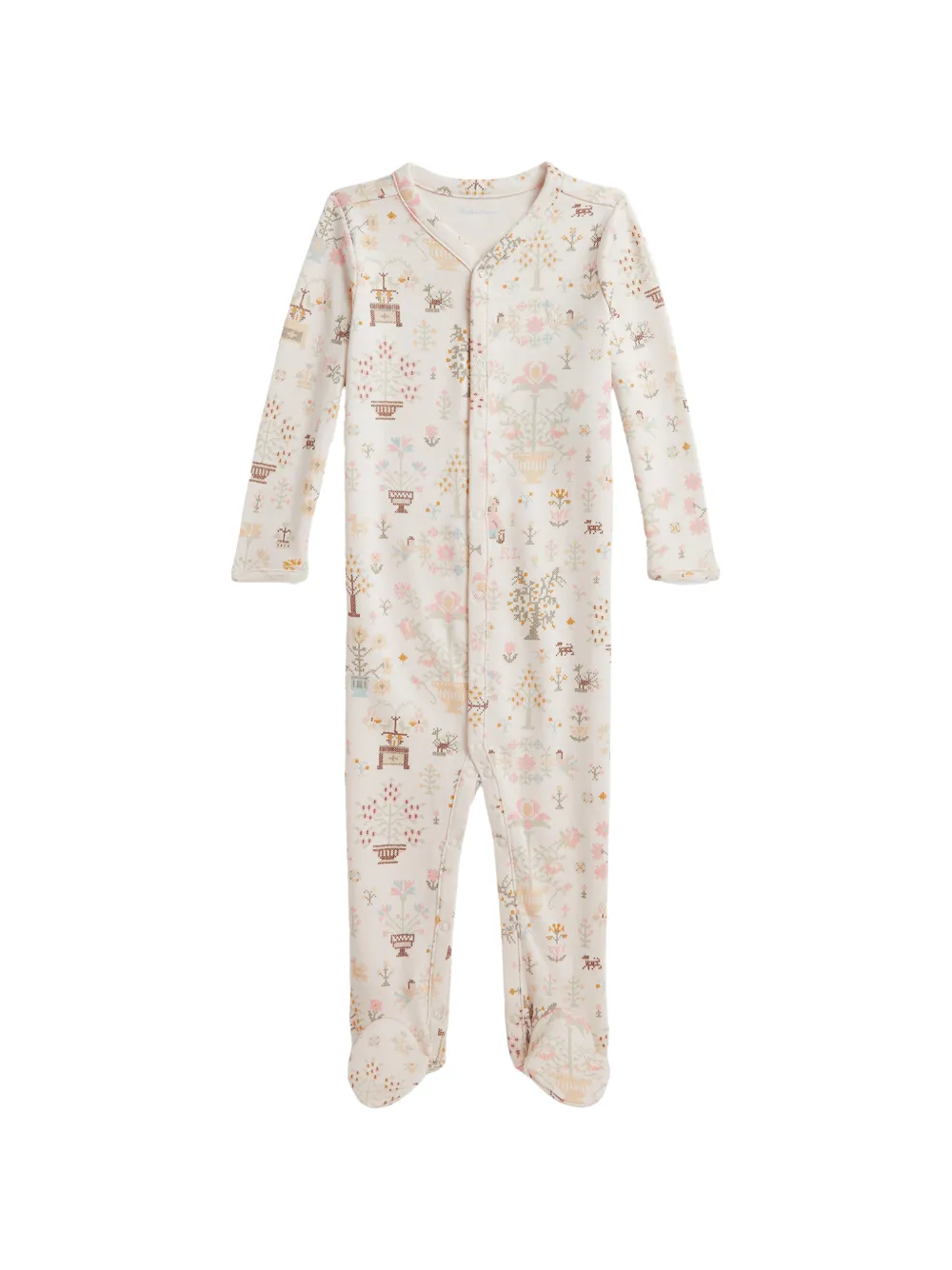 POLO RALPH LAUREN KIDS floral-print Polo Bear pyjamas - Neutrals
