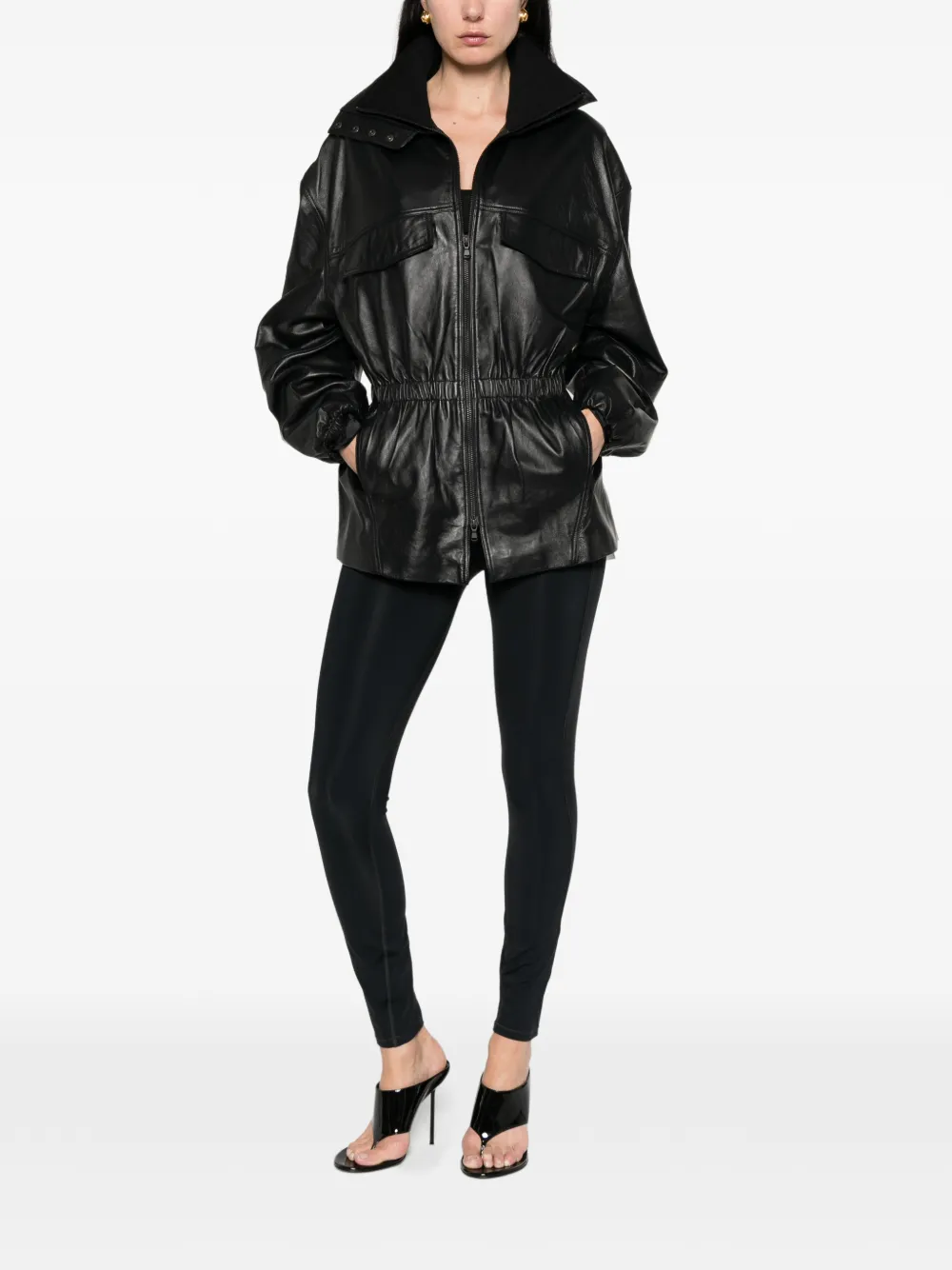  Diesel Logo-detail Leggings - Black 