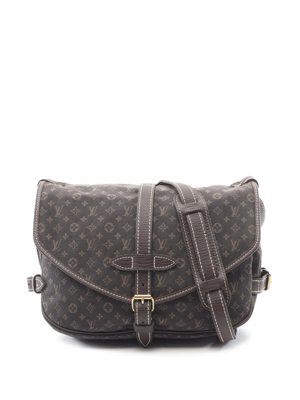 Louis Vuitton Pre-Owned 2008 Monogram Mini Lin Saumur 30 crossbody bag - Marrone
