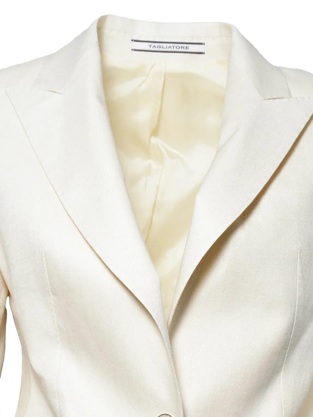 Tagliatore Peak-lapel Single-breasted Blazer in Neutrals, view 3