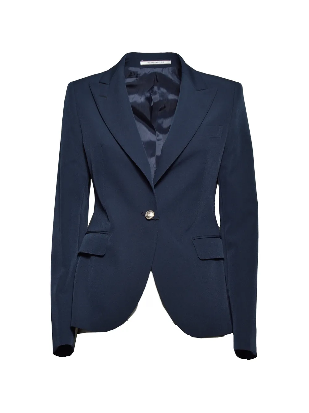 Tagliatore peak-lapel single-button blazer - Blue