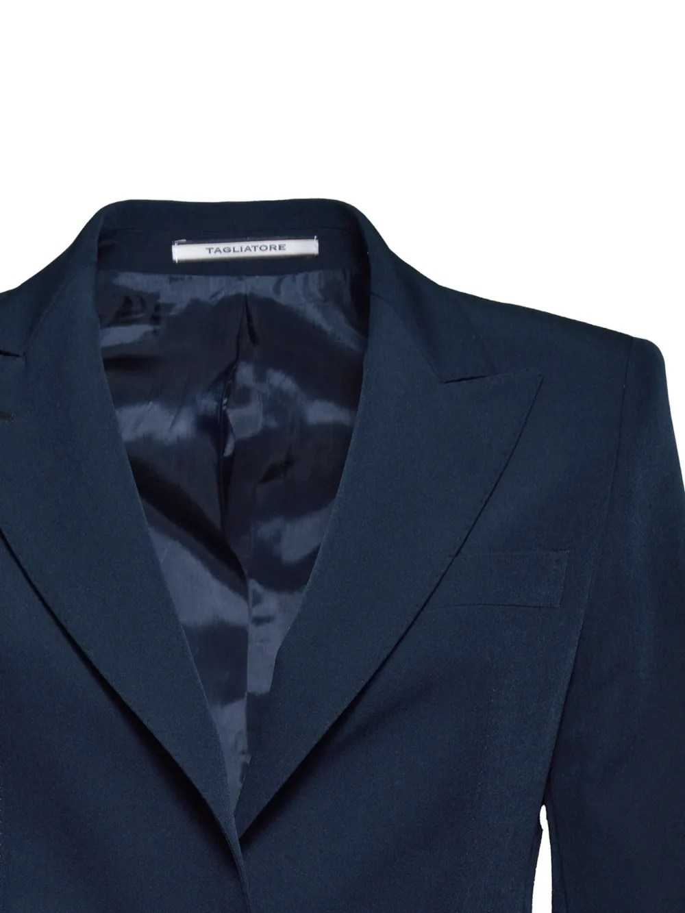 Tagliatore Blazer met puntige revers en enkele knoop Blauw