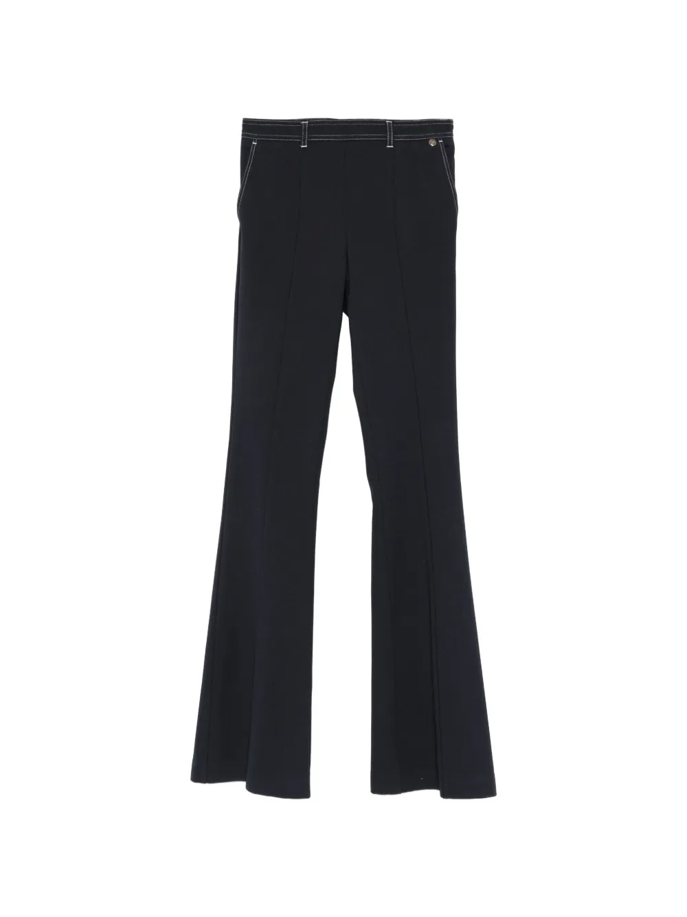 LIU JO topstitching trousers - Blau