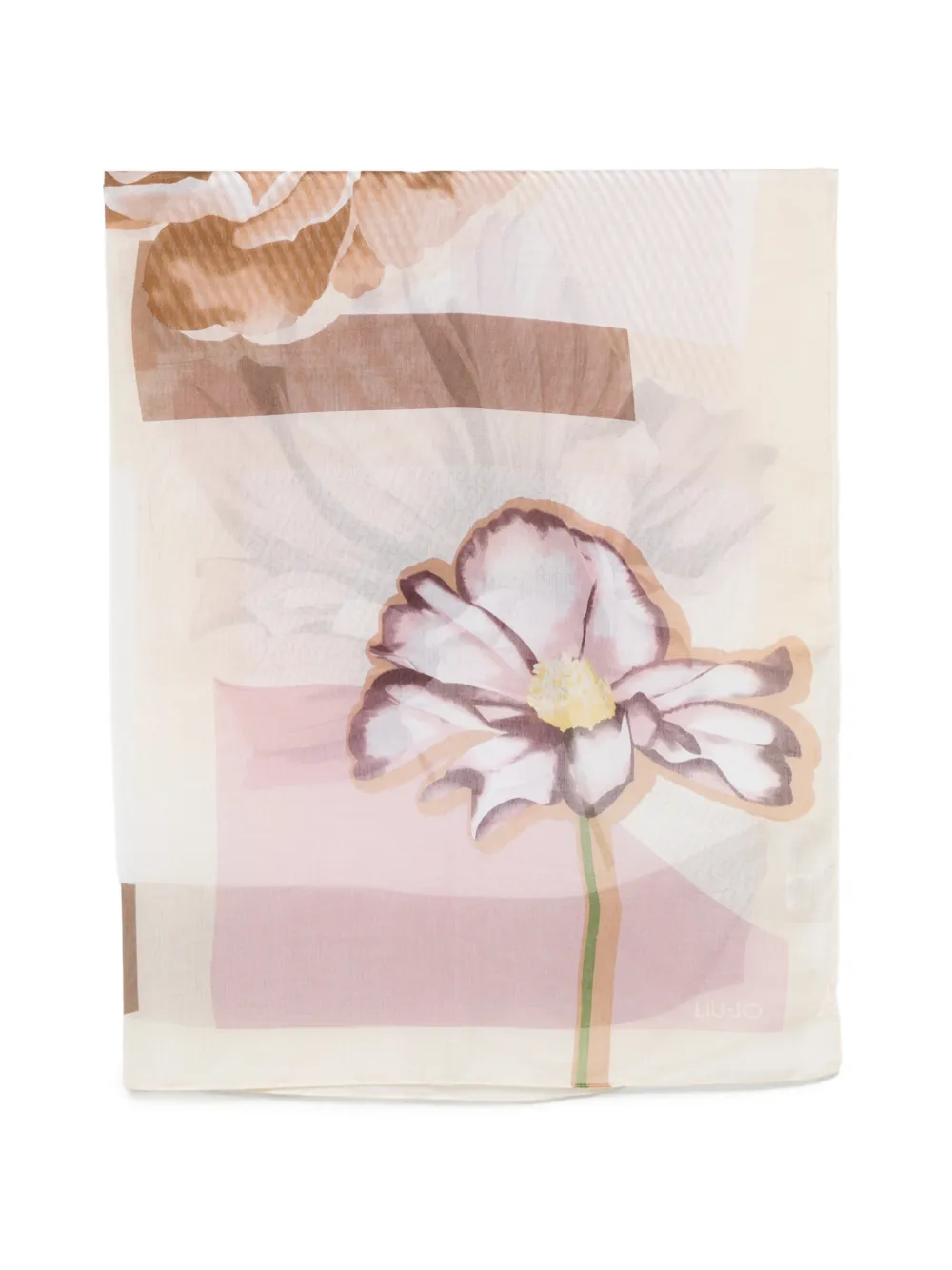 LIU JO Foulard a fiori - Toni neutri