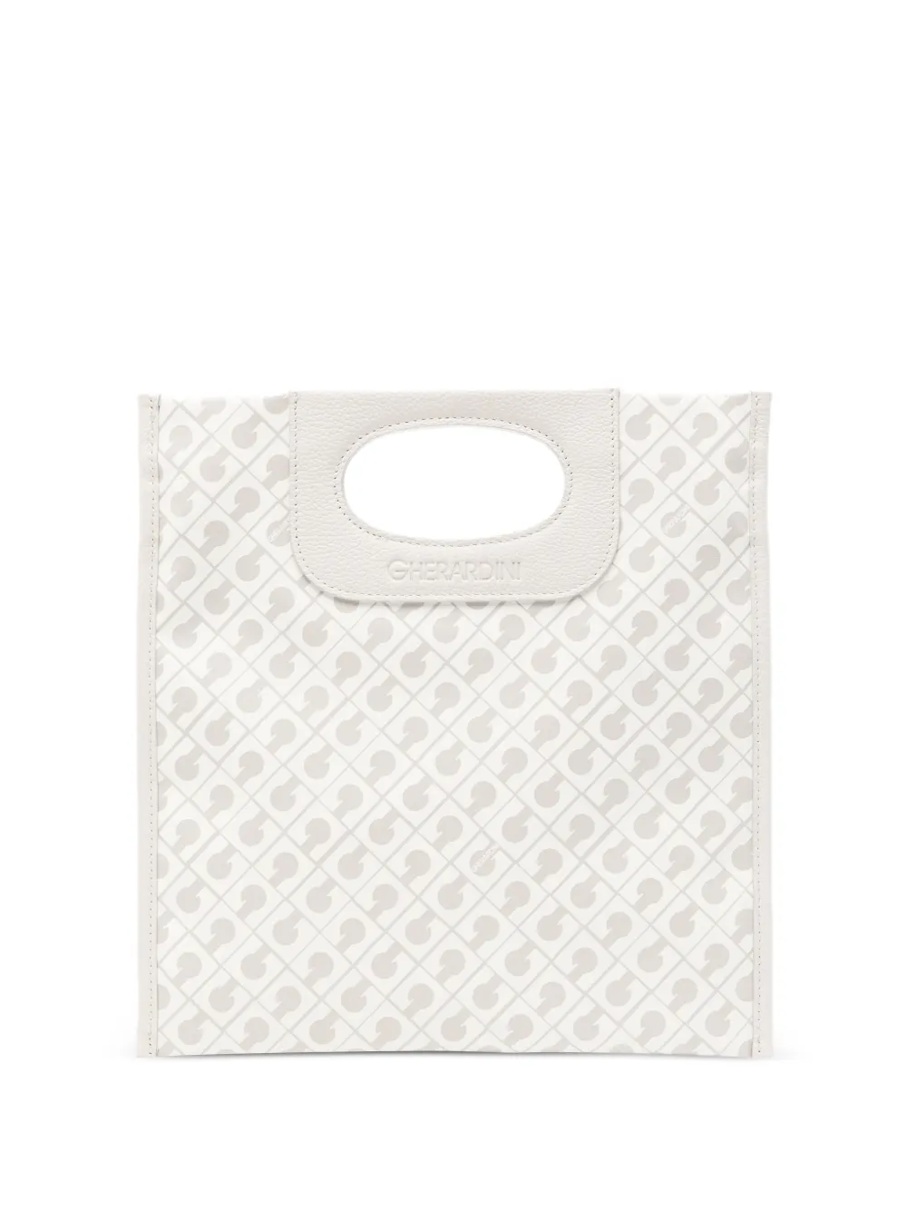 Gherardini mini Piattina monogram cross body bag - Bianco