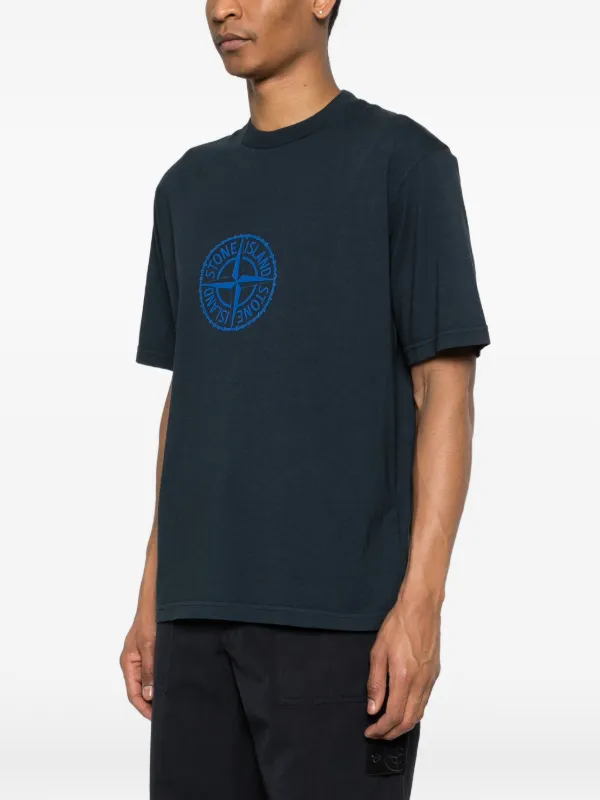 Stone Island ロゴ Tシャツ | ブルー | FARFETCH JP