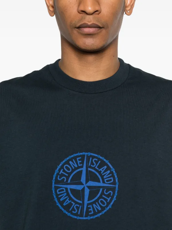 Stone Island ロゴ Tシャツ | ブルー | FARFETCH JP