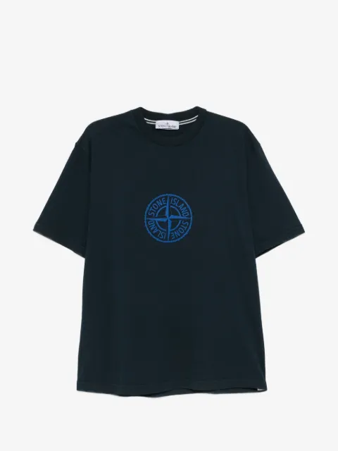 Stone Island playera con logo estampado