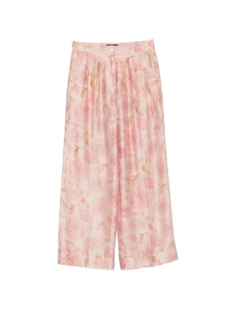 Seventy pantalones palazzo con estampado floral