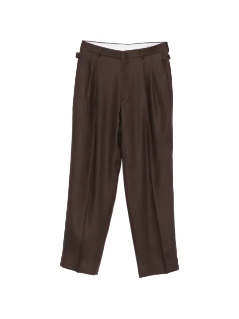 BE ABLE pleated side-adjuster trousers