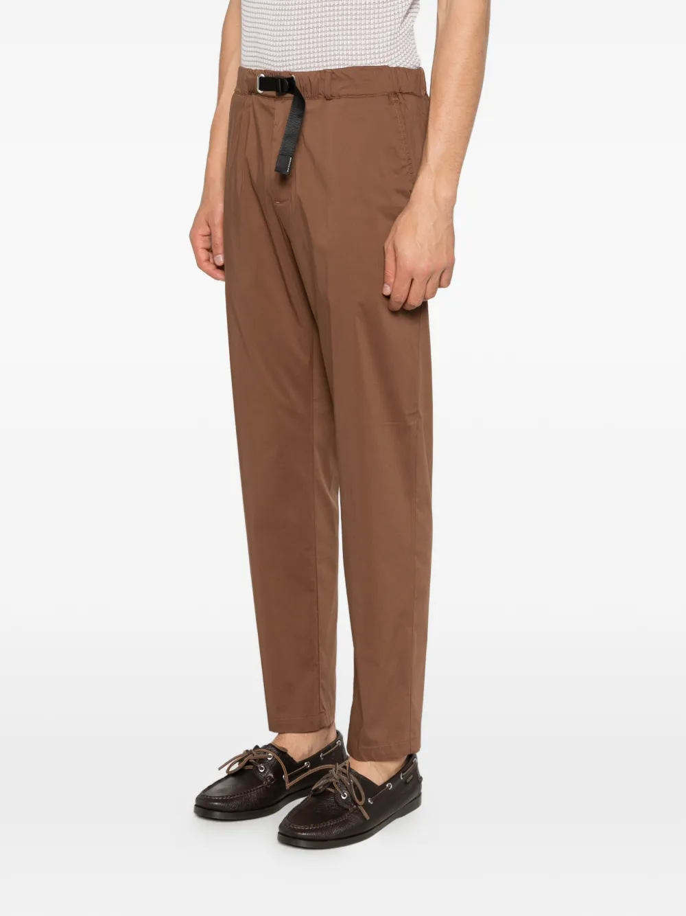  White Sand Belted Trousers - Brown 