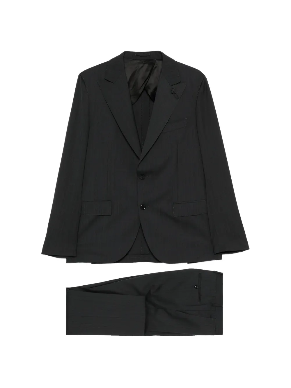 Lardini lapel-pin suit - Grigio