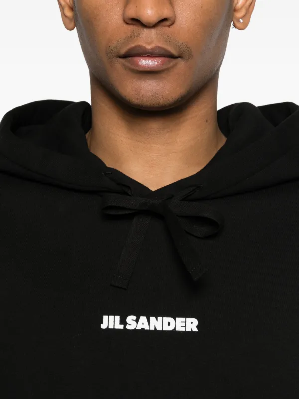 Jil Sander ロゴ パーカー | ブラック | FARFETCH JP