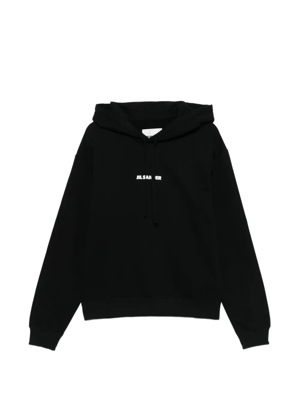 Jil Sander logo-print hoodie - Nero
