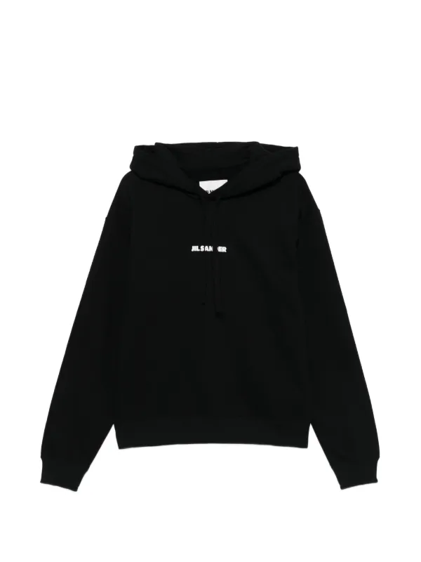 Jil Sander ロゴ パーカー | ブラック | FARFETCH JP
