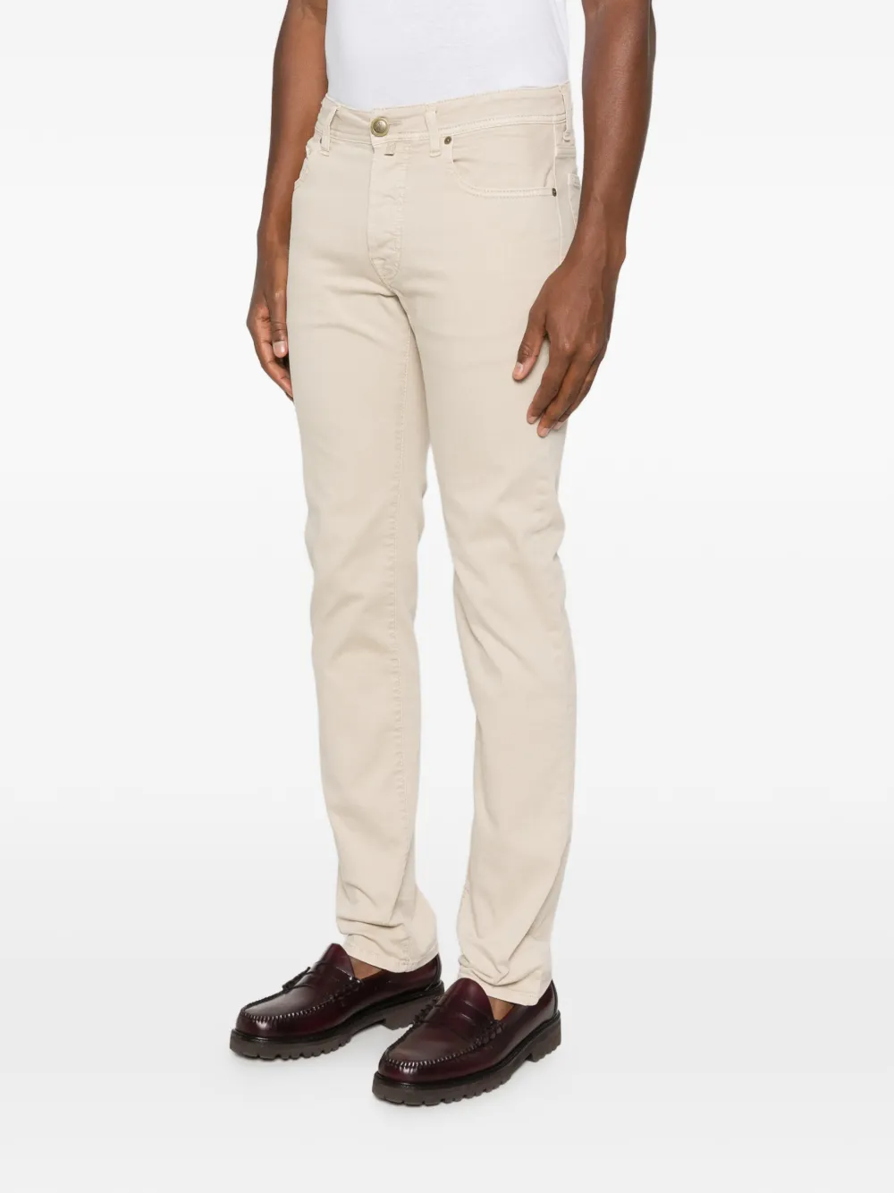 Jacob Cohën Jeans met vijf zakken Beige