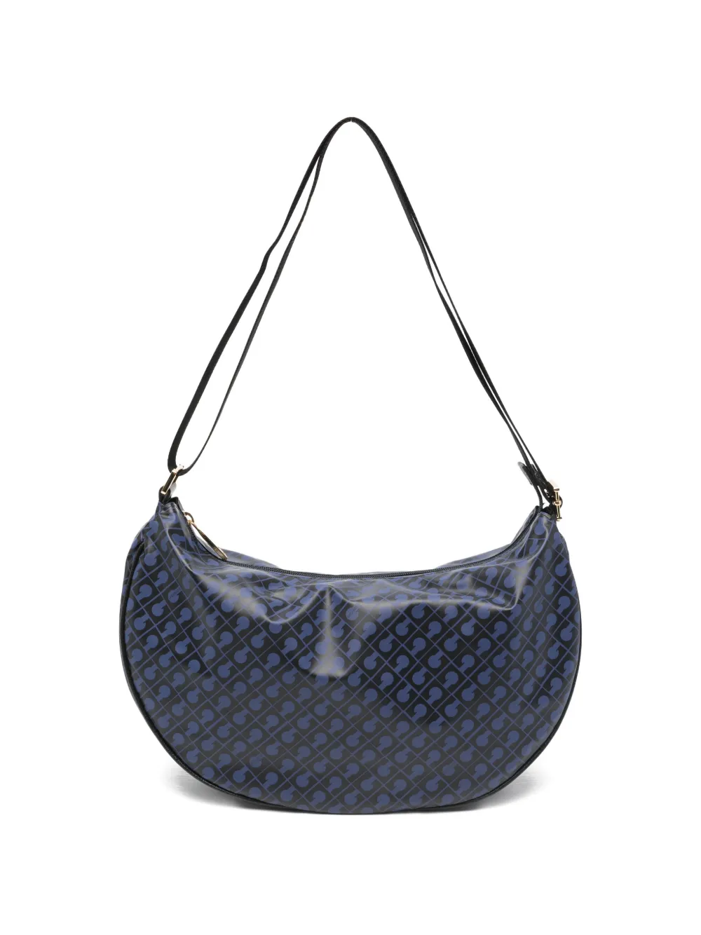 Gherardini monogram-print shoulder bag - Nero