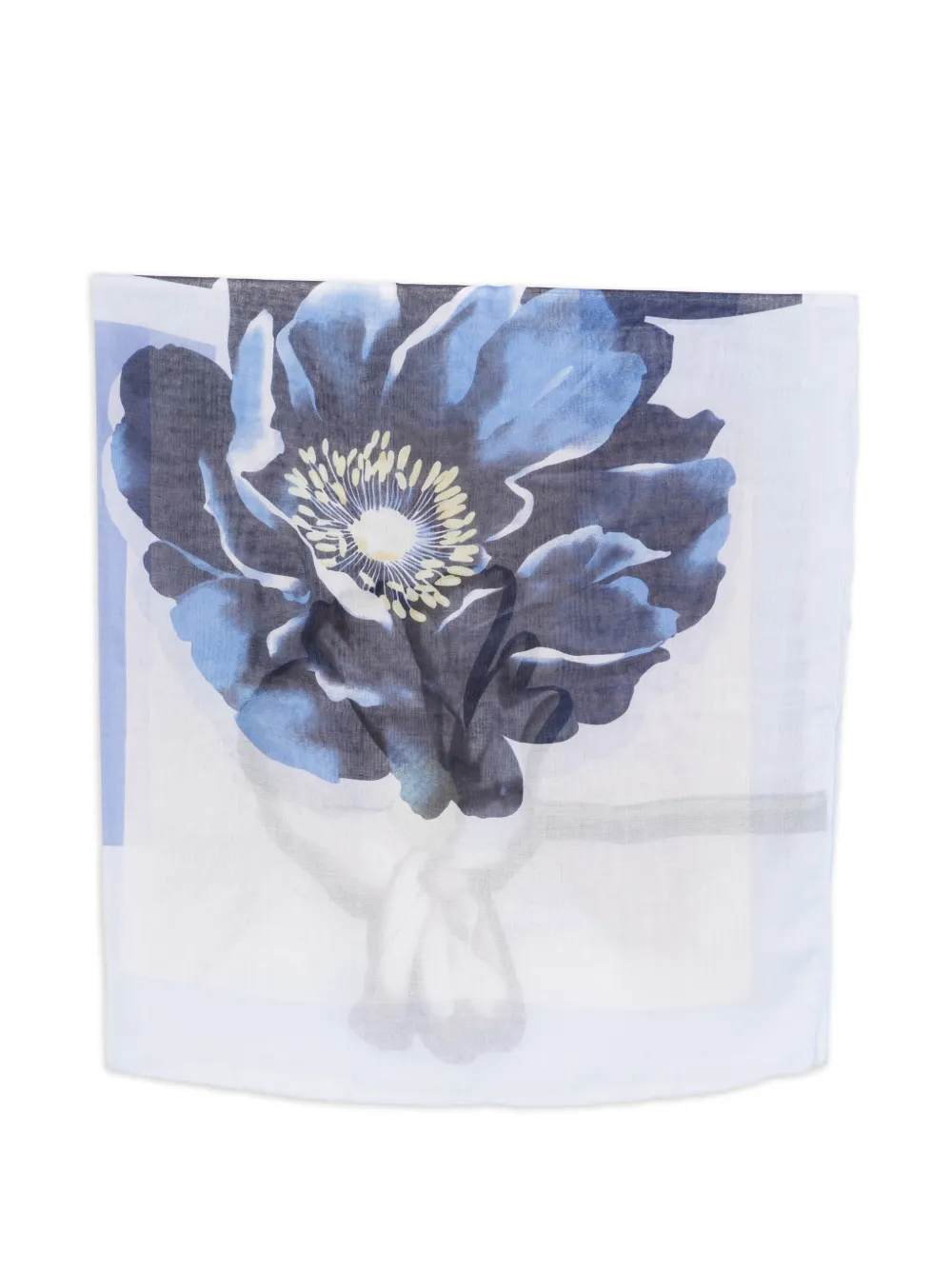LIU JO floral-print scarf - Blu