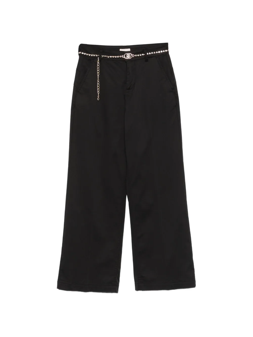 LIU JO embellished belt trousers - Nero
