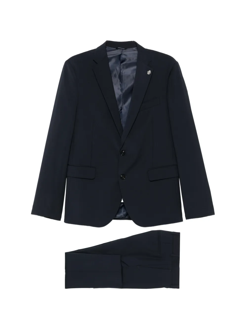 Daniele Alessandrini notched-lapel single-breasted suit - Blu