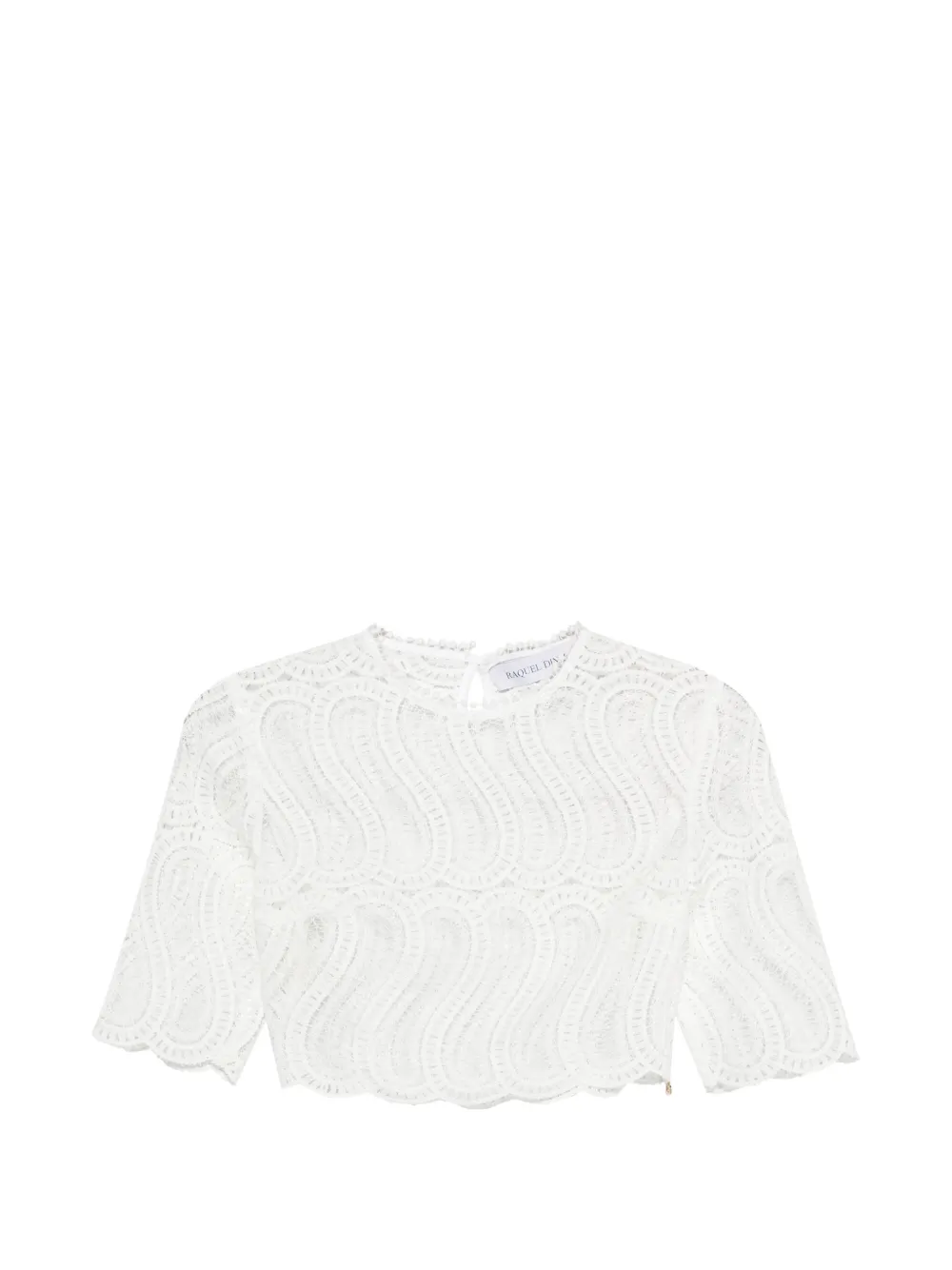 Raquel Diniz Sabi lace scalloped top - Bianco
