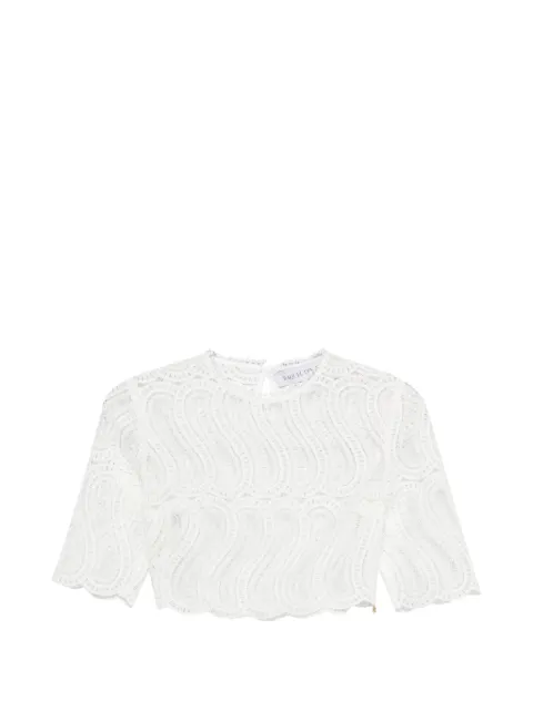 Raquel Diniz Sabi lace scalloped top