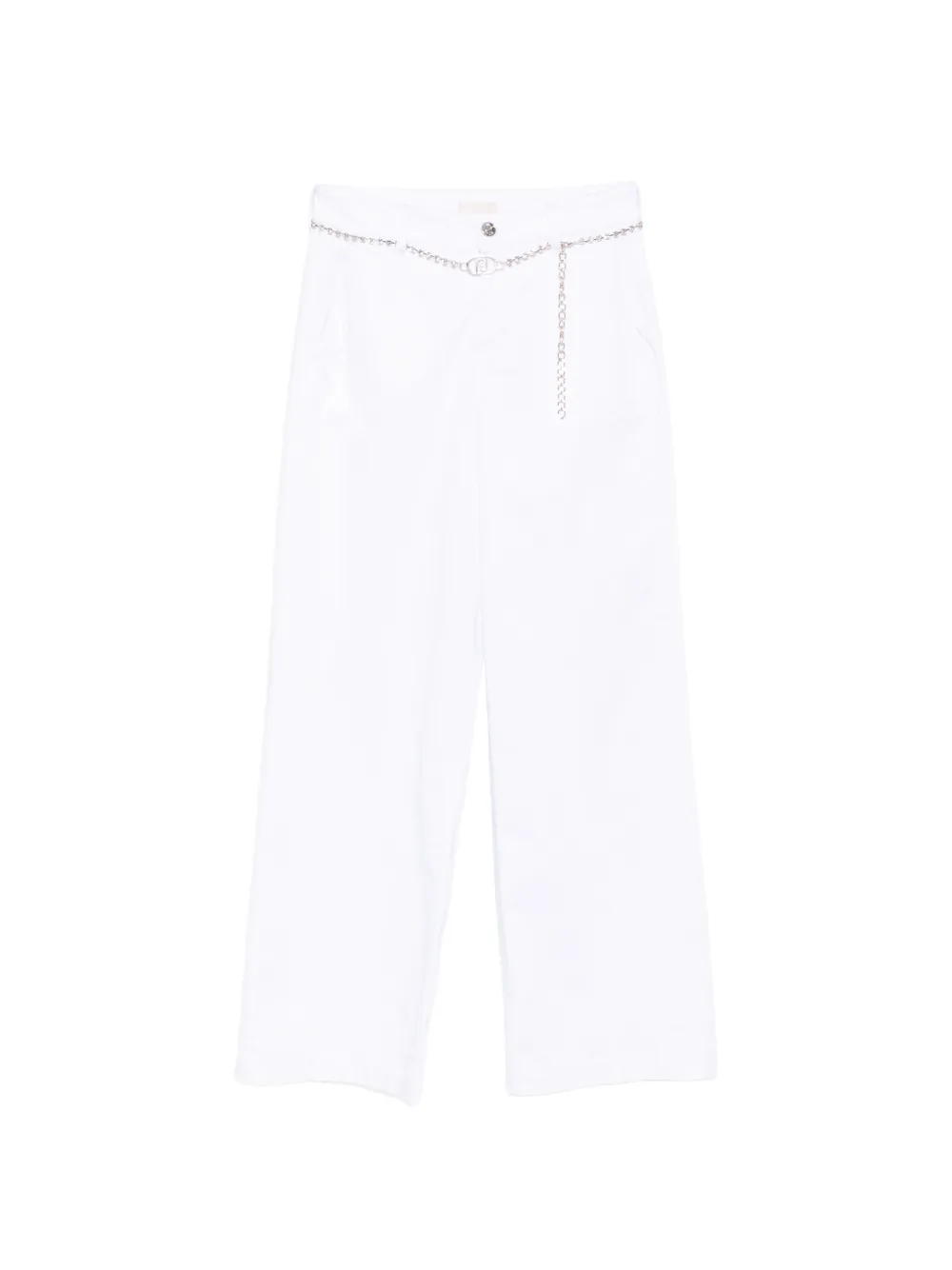 LIU JO white cropped trousers - Weiß