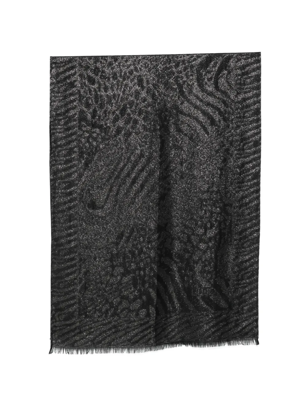 LIU JO Foulard con stampa animalier - Nero
