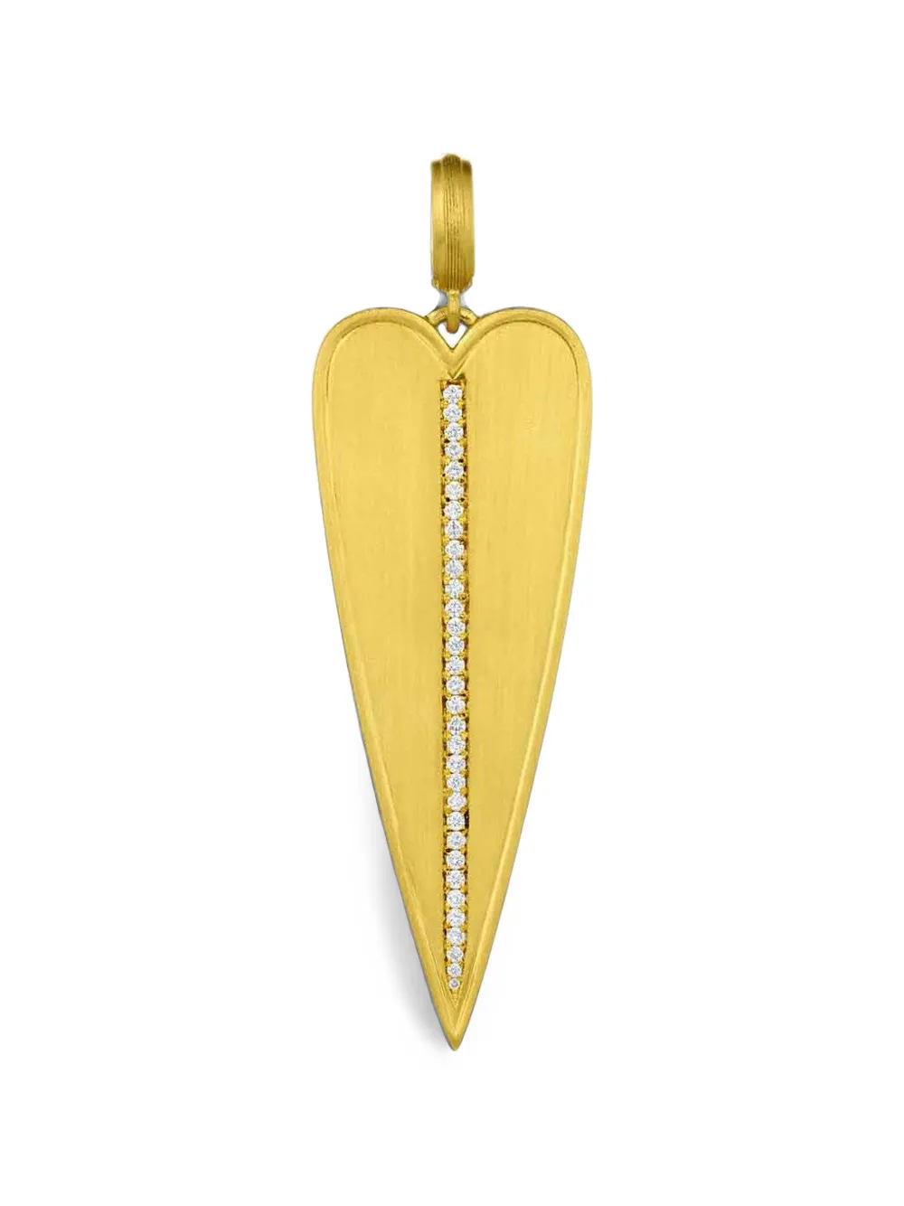 Leigh Maxwell Skinny Heart diamond pendant