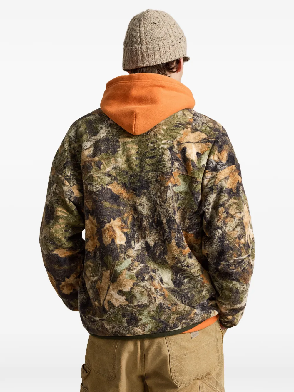 Polo Ralph Lauren Ruimvallend fleece jack met print Groen