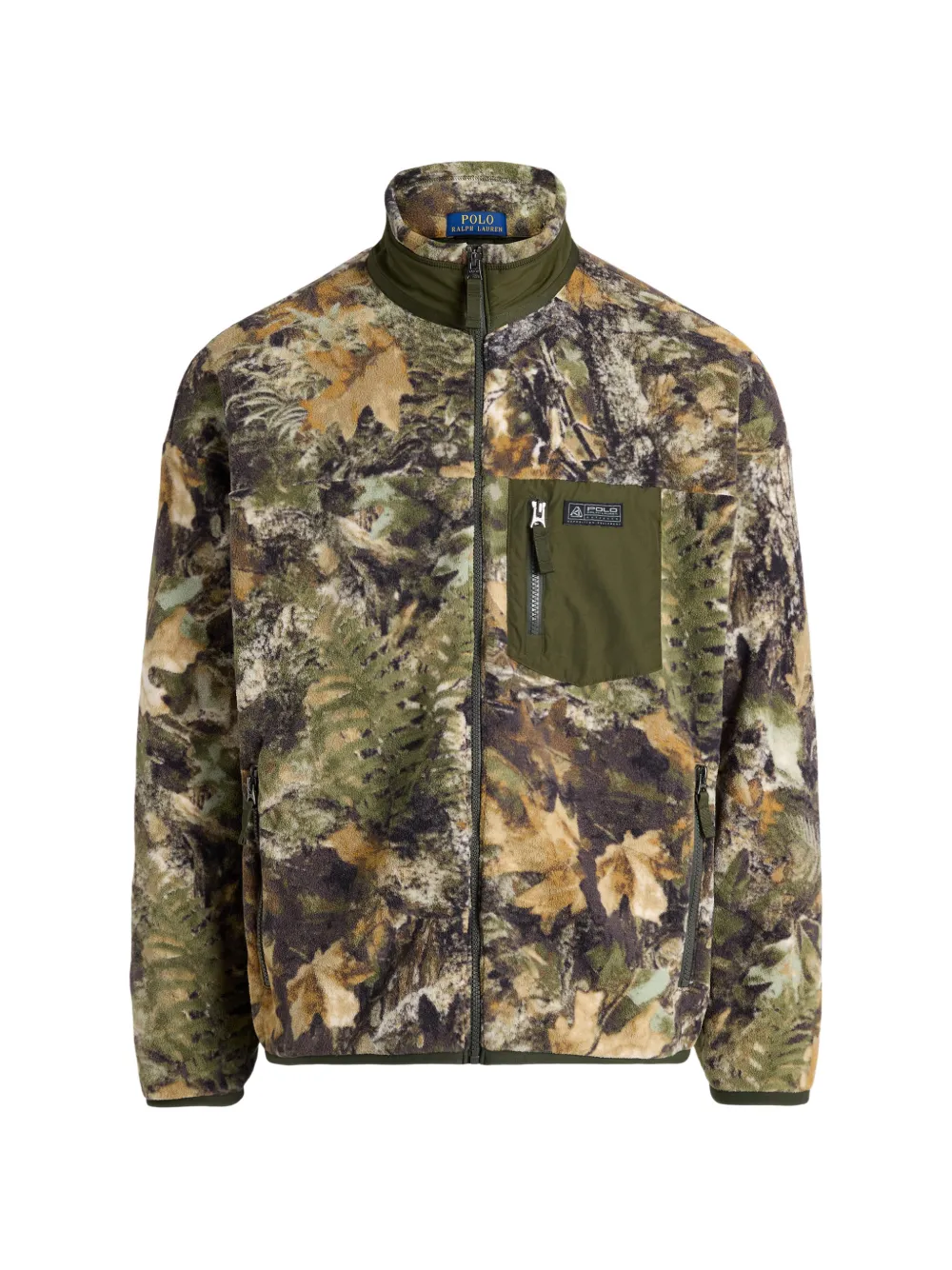 Polo Ralph Lauren Fleecejacke mit Wald-Print - Grün