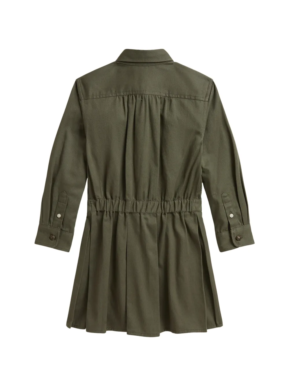 POLO RALPH LAUREN KIDS Geplooide jurk Groen
