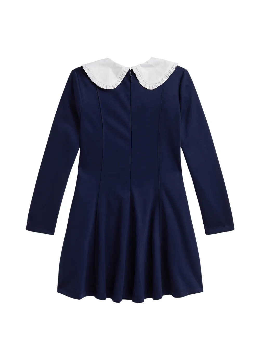 POLO RALPH LAUREN KIDS Jurk met ruchekraag Blauw