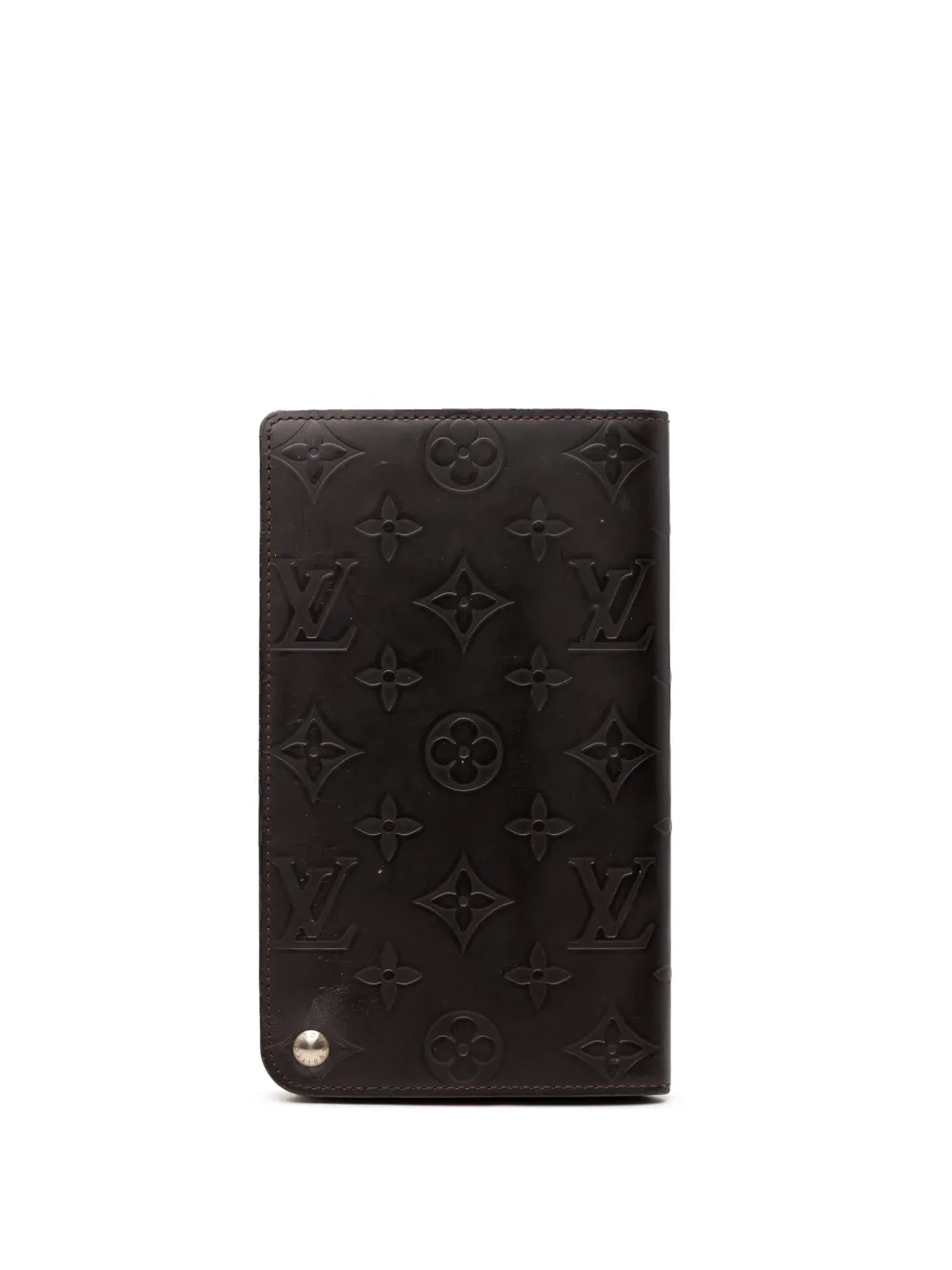 Louis Vuitton Pre-Owned 2002 Monogram Glace Hoist Organizer Wallet long wallets - Marrone