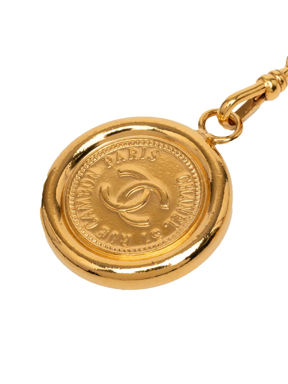 2000-2025 Gold Plated Cc Medallion Chain Belt