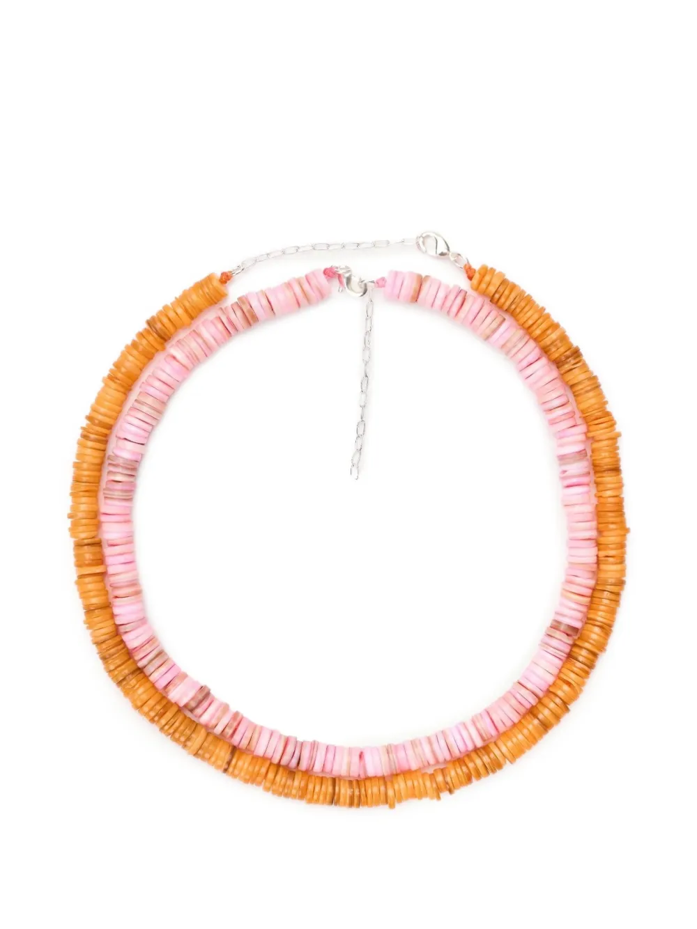 Baobab Collana con perline - Arancione