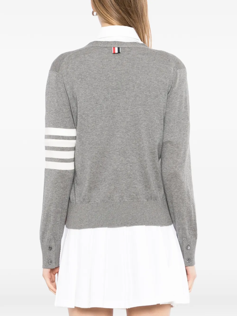 Thom Browne Vest met logo Grijs
