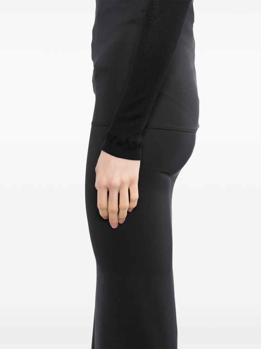 Junya Watanabe High waist broek met verlaagd kruis Zwart