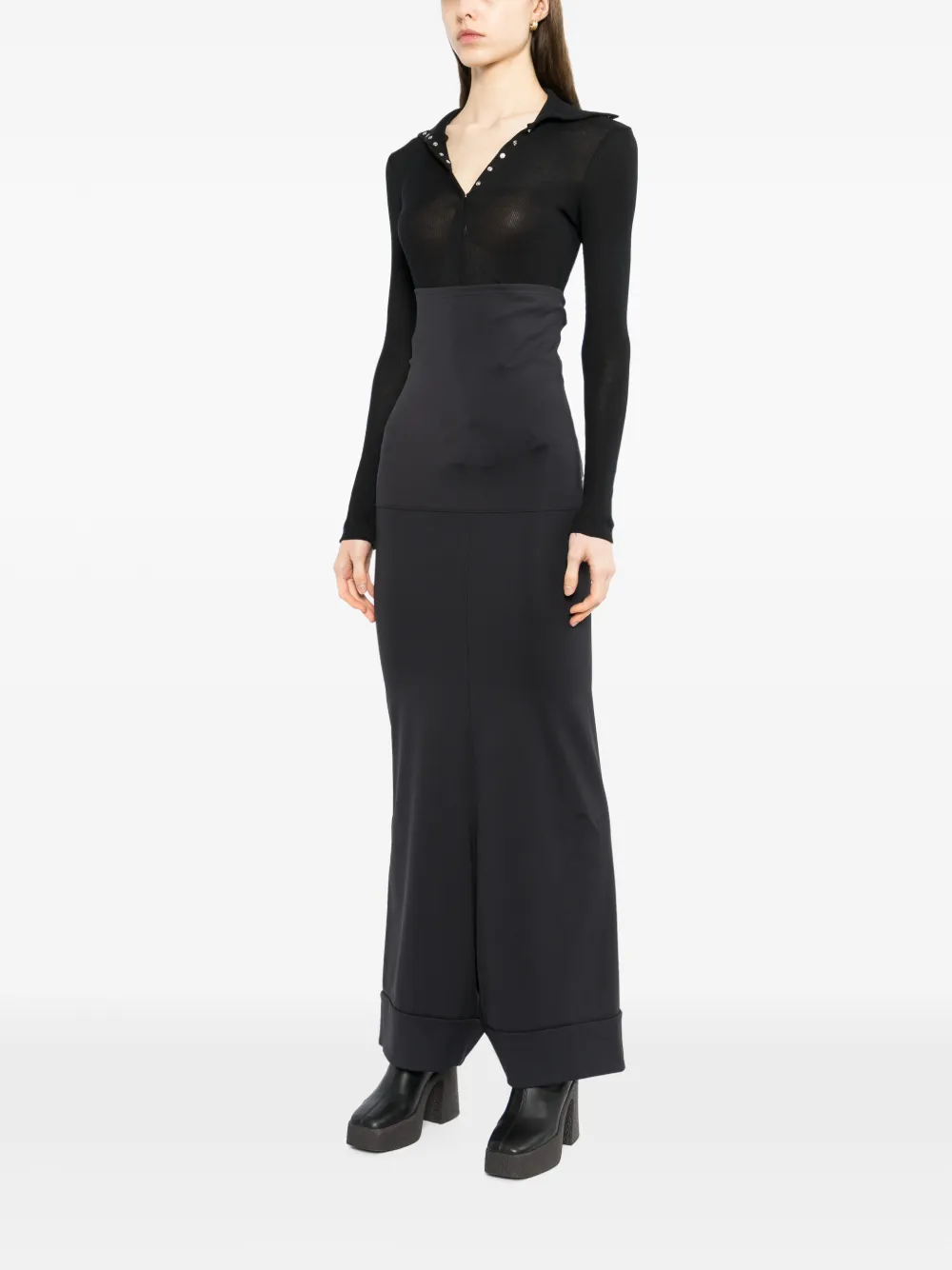 Junya Watanabe High waist broek met verlaagd kruis Zwart