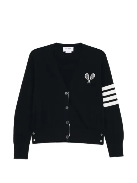 Thom Browne cárdigan Tennis Racquets