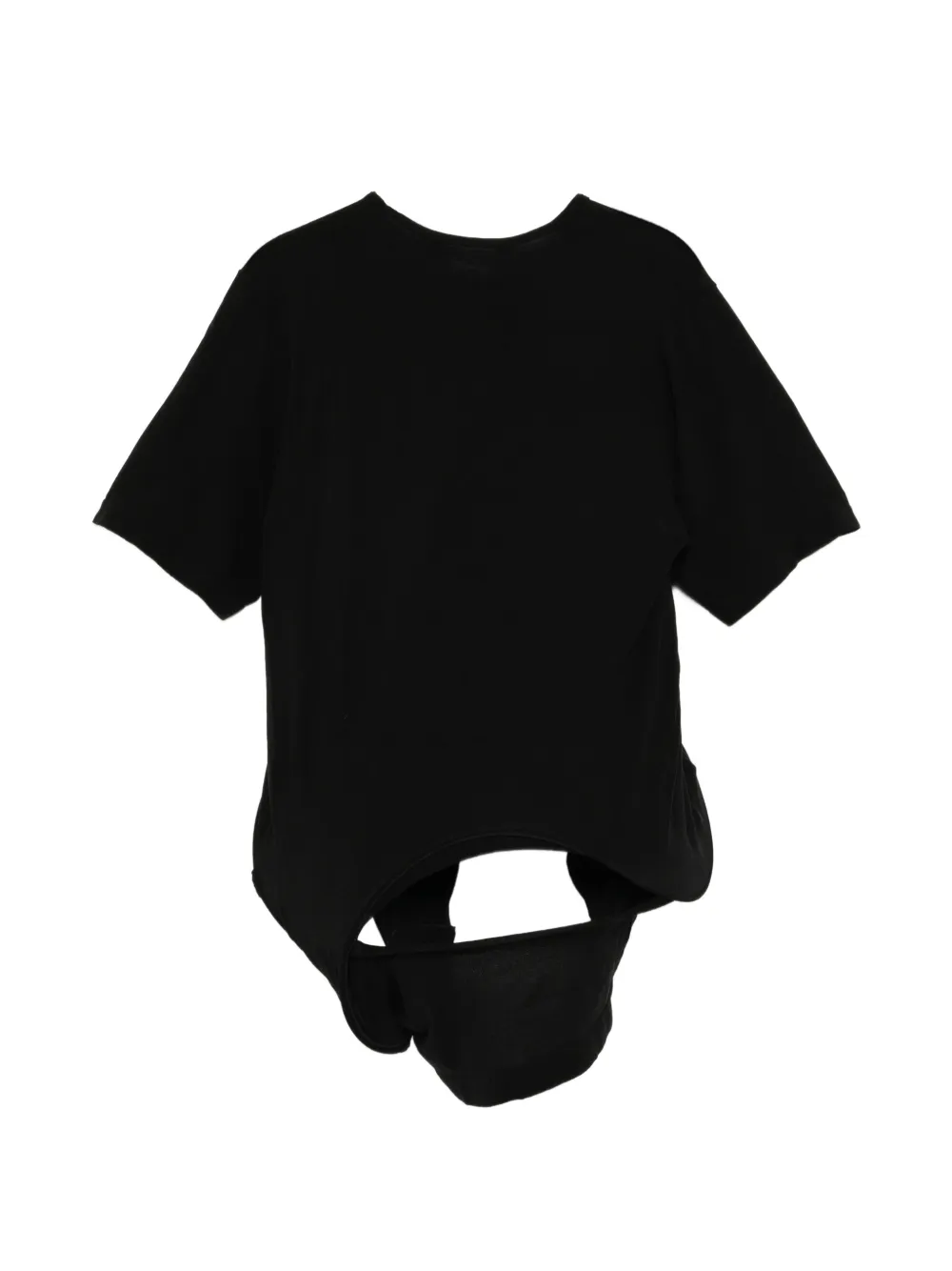 Junya Watanabe Asymmetrisch T-shirt Zwart