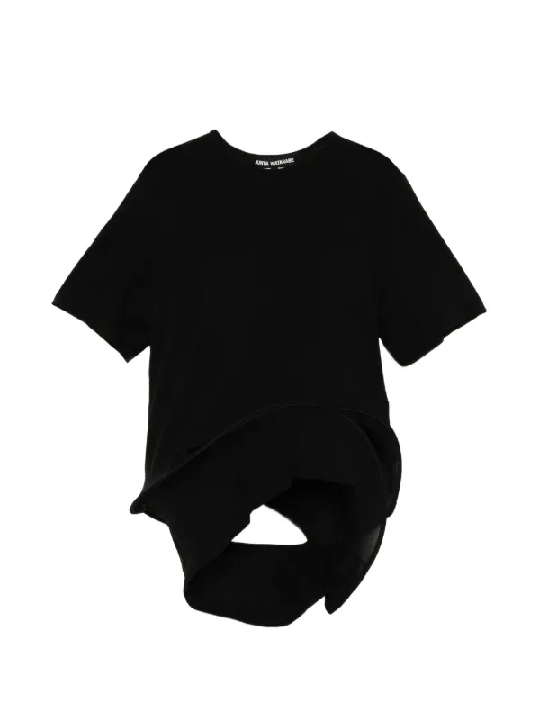 Junya Watanabe Sculptural Mesh T-shirt in Black