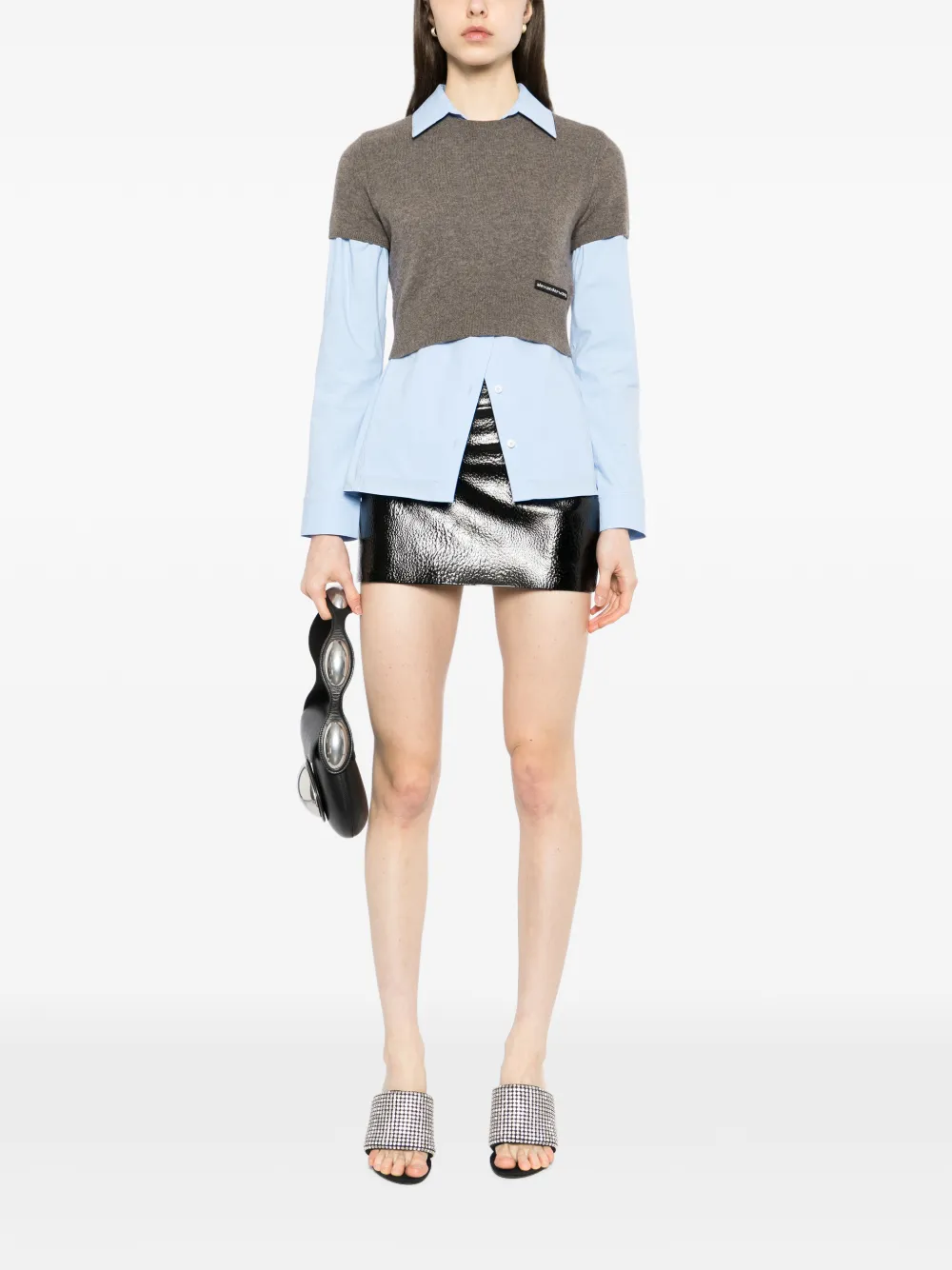 Alexander Wang Pre-styled gebreide blouse Bruin
