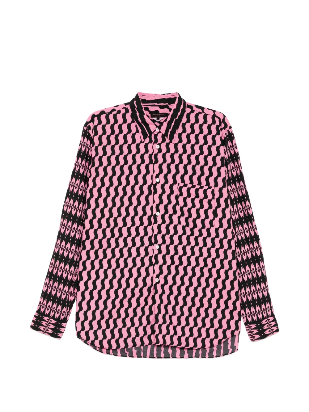 Comme des Garçons Homme Plus geometric-print shirt - Rosa