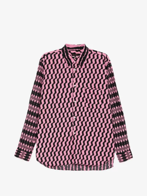 Comme des Garçons Homme Plus camisa con motivo geométrico