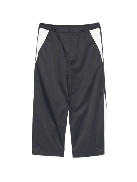Thom Browne logo-patched cropped trousers