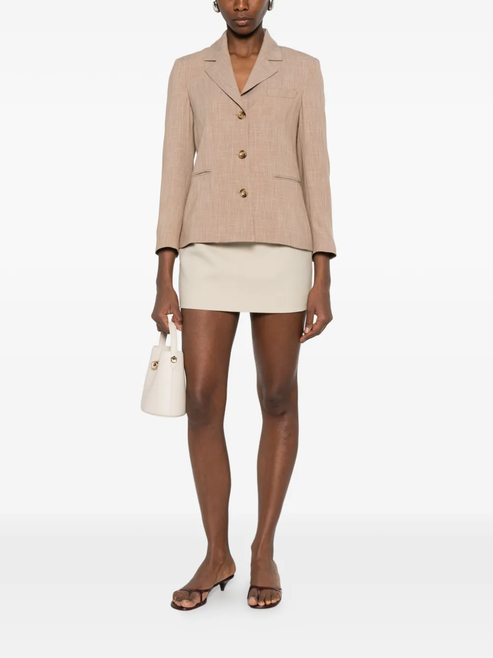  Liu Jo Button-up Blazer - Brown 