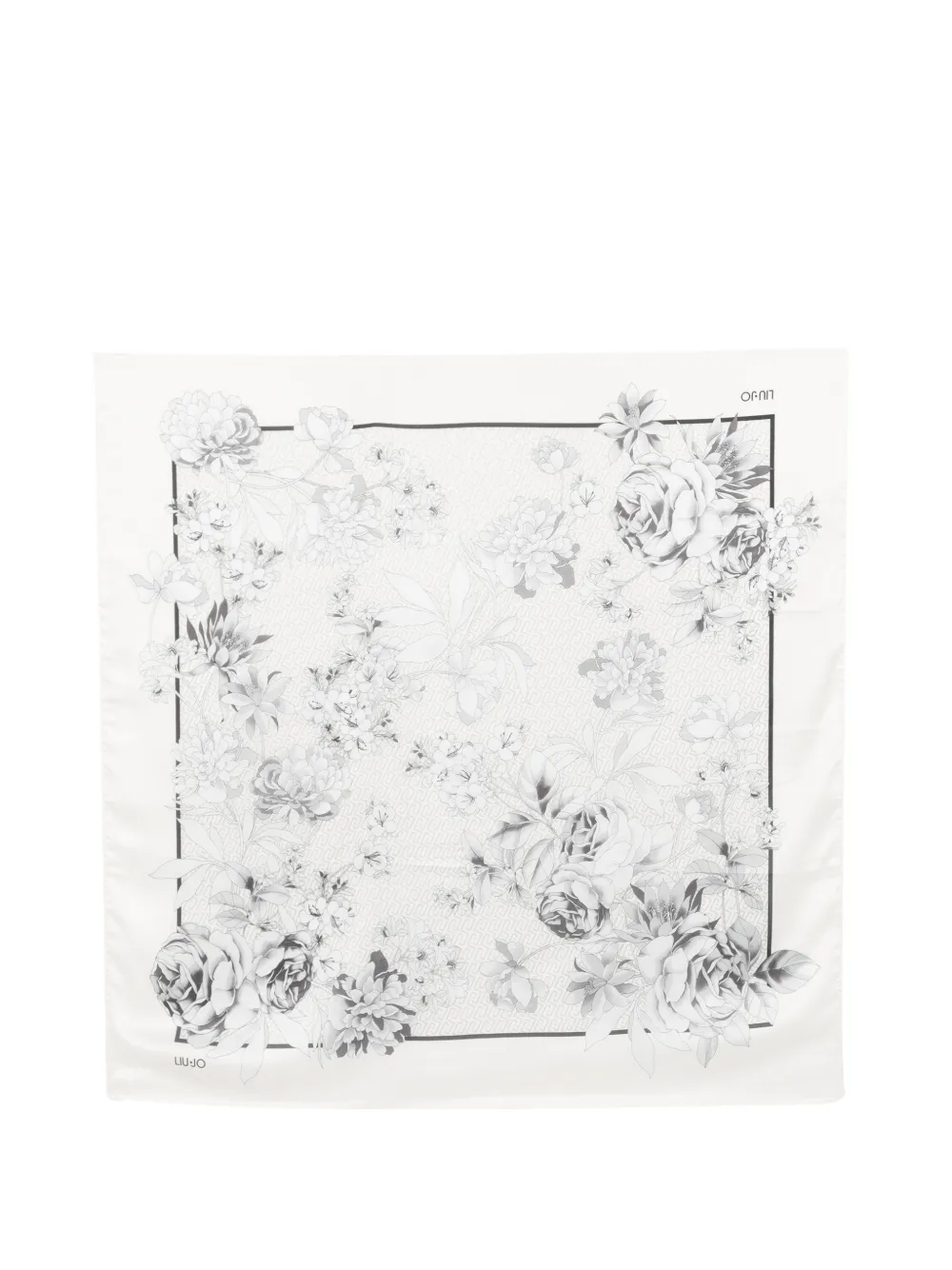 LIU JO Foulard con stampa a fiori - Toni neutri